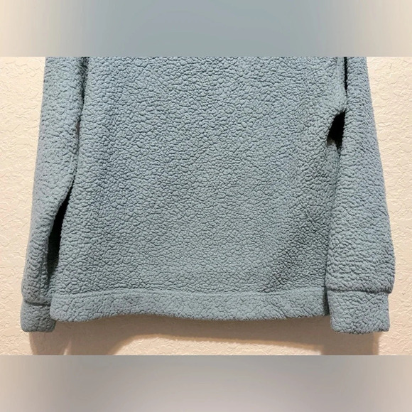 American Eagle Blue 1/4 Zip Pullover, Sherpa - Picture 6 of 9